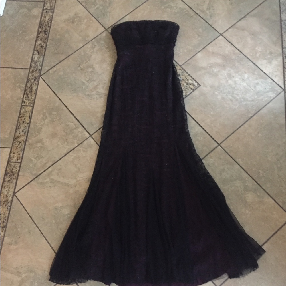 Badgley mischka ball gown mermaid style strapless